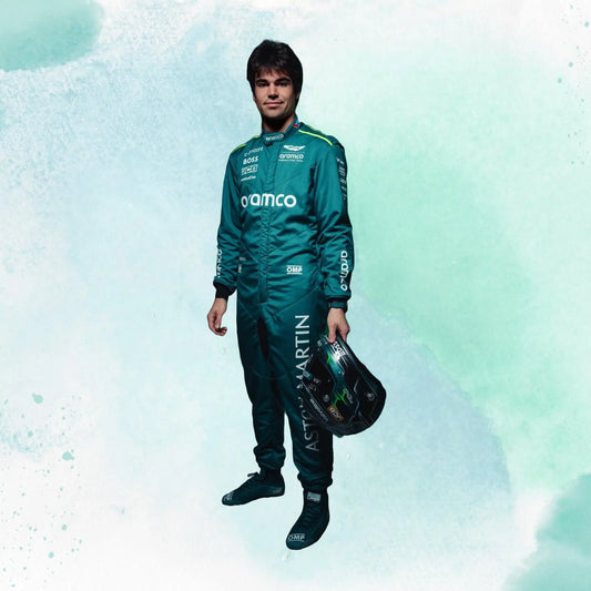 New 2024 Lance Stroll F1 Team Aston Martin Replica Racing Suit