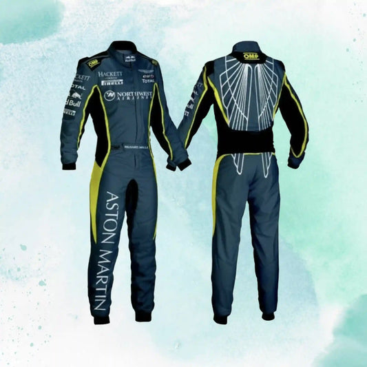 Aston Martin Go Kart Replica Racing Sublimation Printed Suit