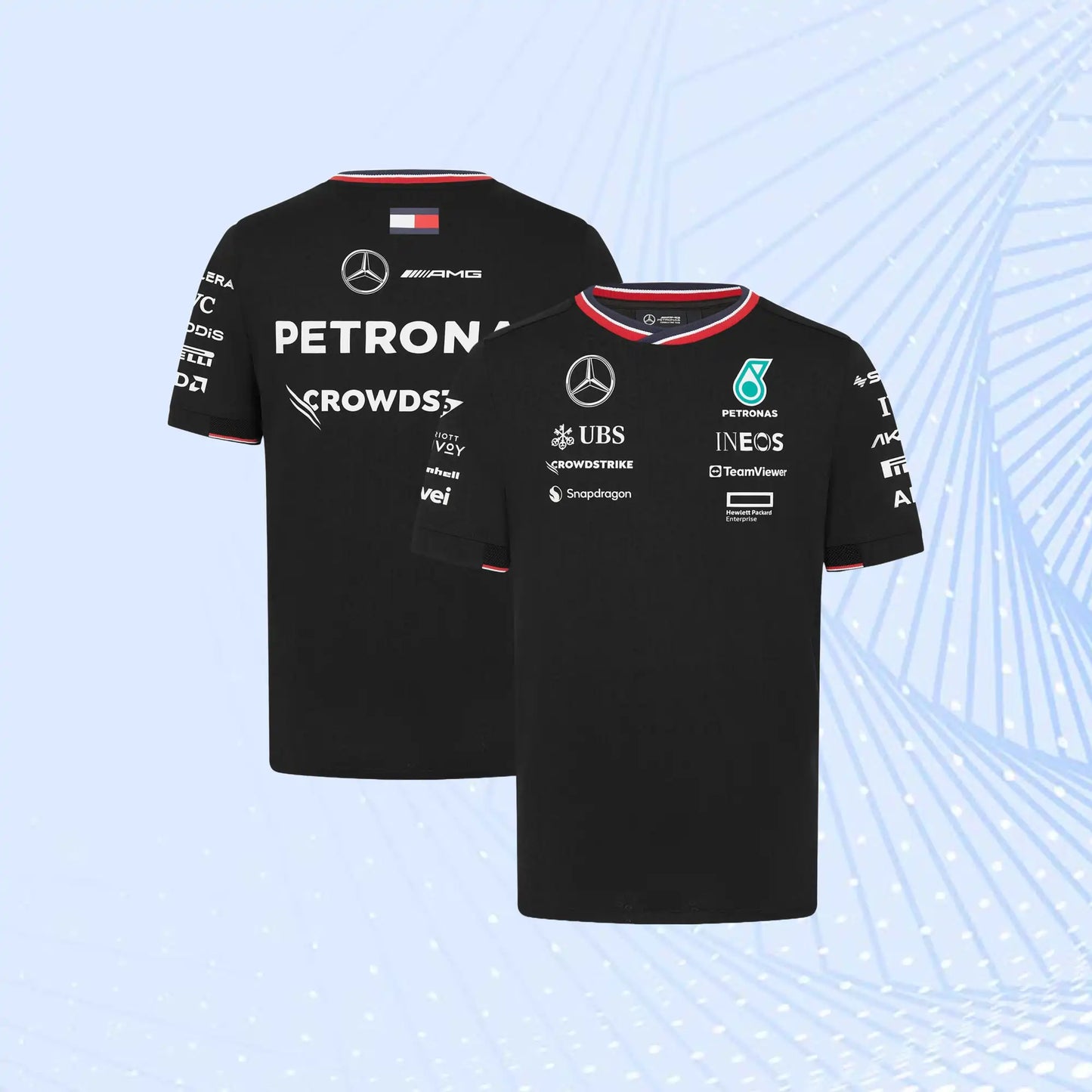 2024 Mercedes AMG Petronas F1 Team Driver T-Shirt - Black