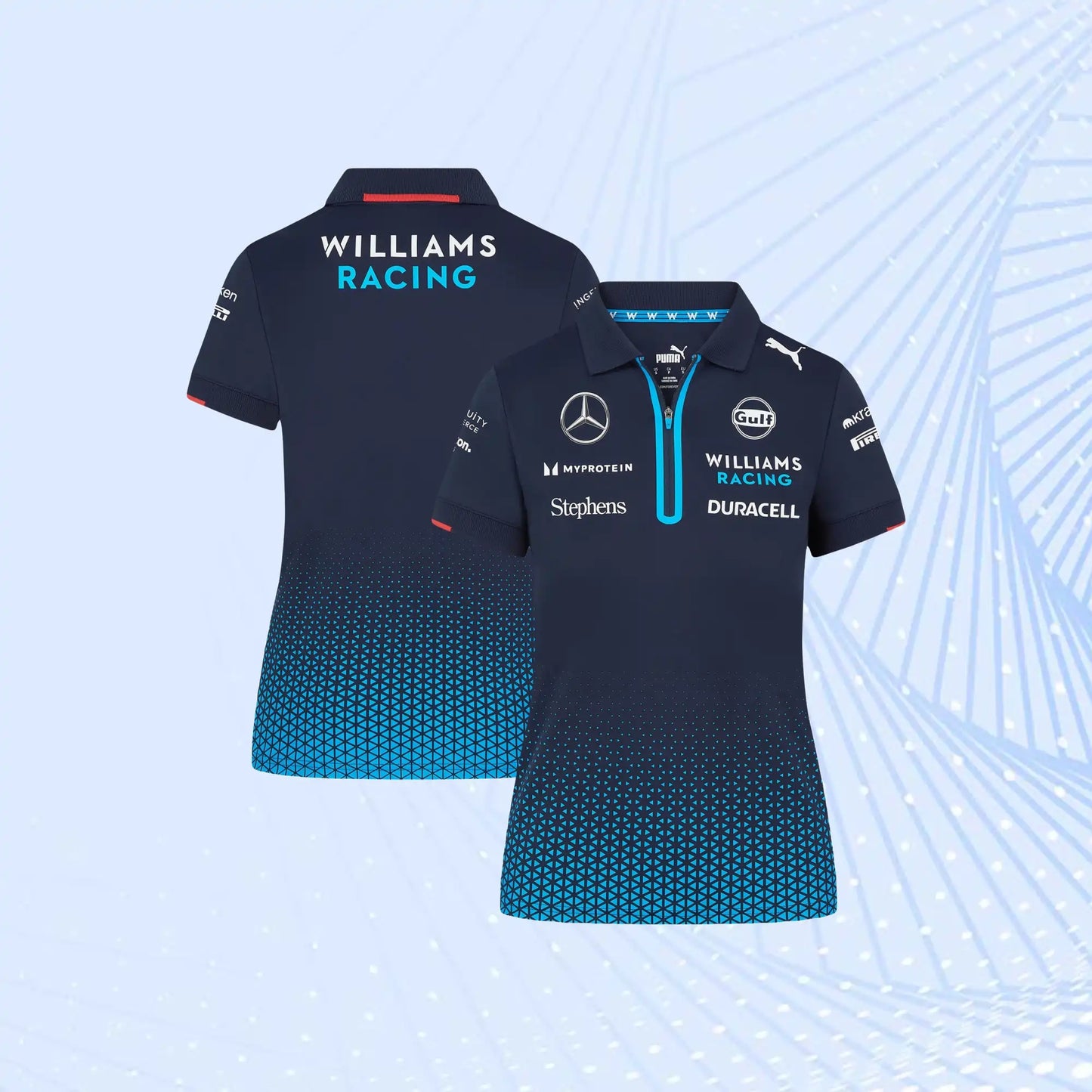 New 2024 F1 Team Williams Racing Team Polo - Navy