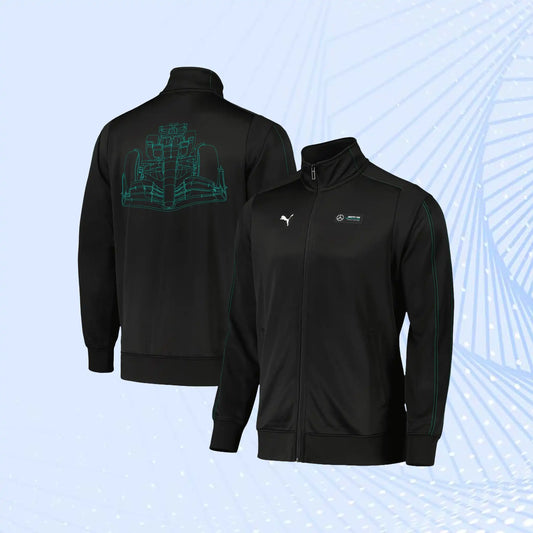 Mercedes AMG Petronas F1 Team MT7 Track Jacket by Puma - Black