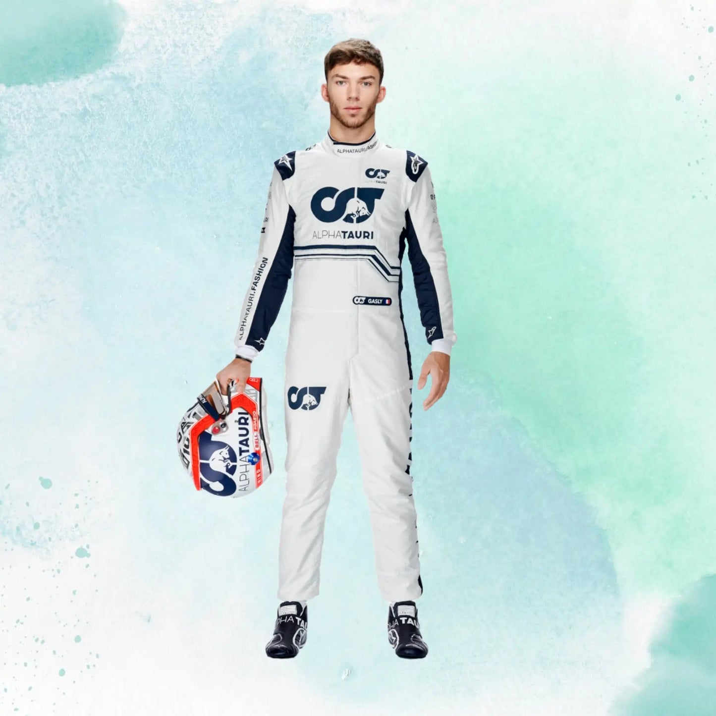 New 2022 Pierre Gasly F1 Team AlphaTauri Replica Racing Suit