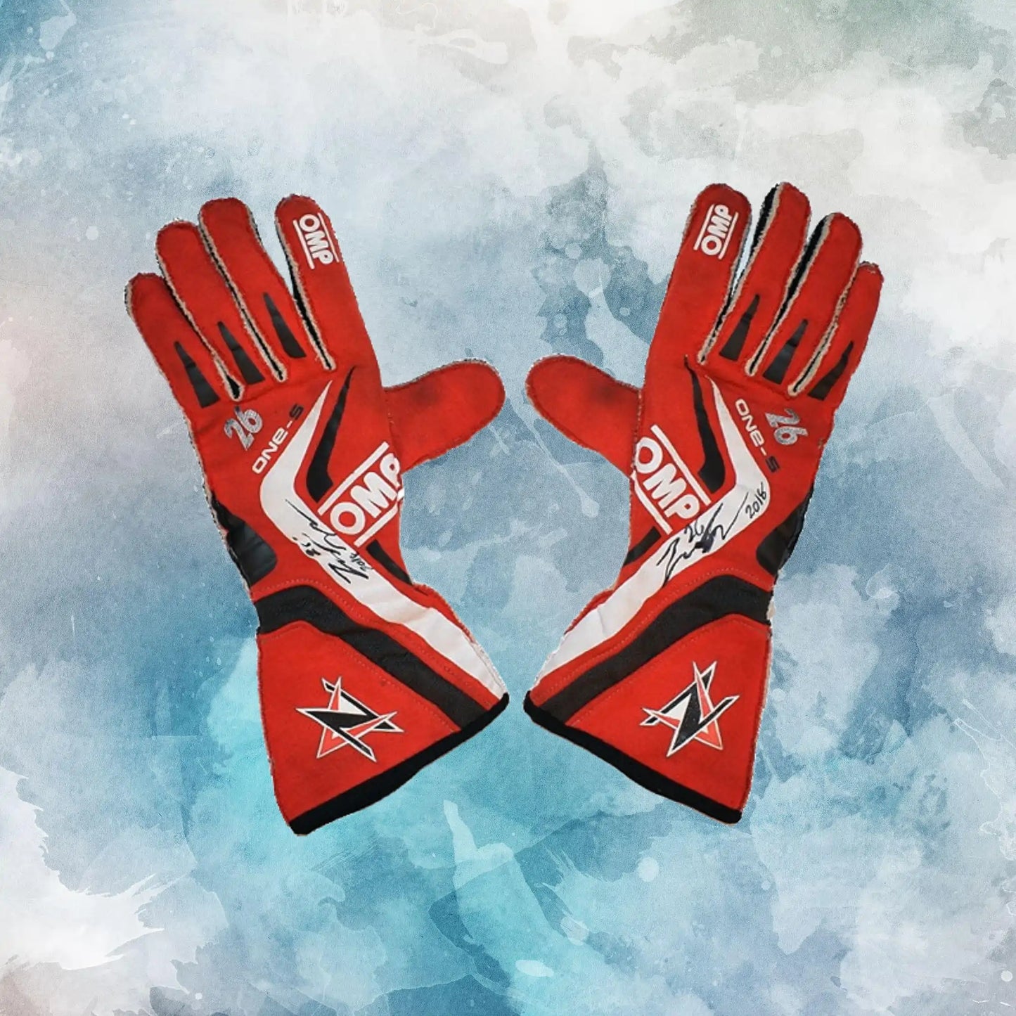 2018 Zach Veach Race Andretti Autosport Gloves / Andretti Autosport Replica Race Gloves