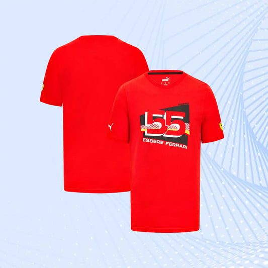 Carlos Sainz Scuderia Ferrari Puma Driver T-Shirt - Red