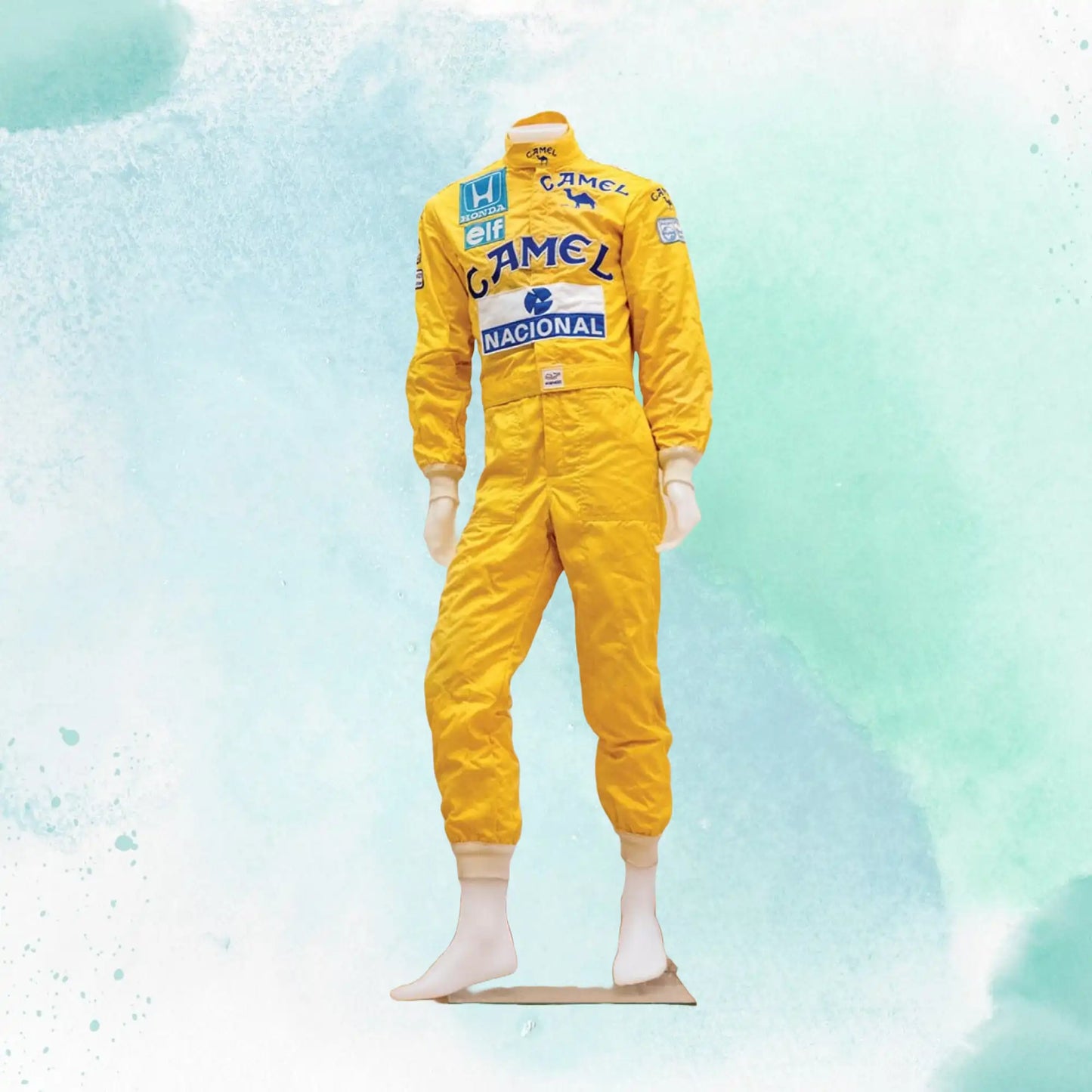 Ayrton Senna Camel 1987 Monaco GP - F1 Replica Embroidery Replica Race Suit