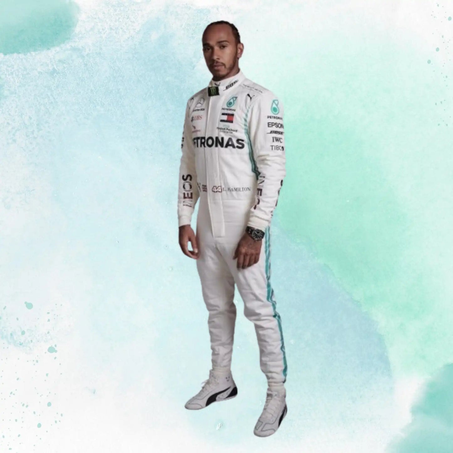 2019 Lewis Hamilton Mercedes Benz AMG Petronas F1 Replica Race Suit