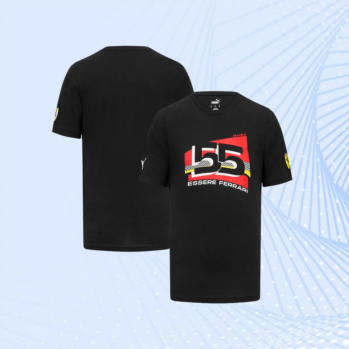 Carlos Sainz Scuderia Ferrari Puma Driver T-Shirt - Black