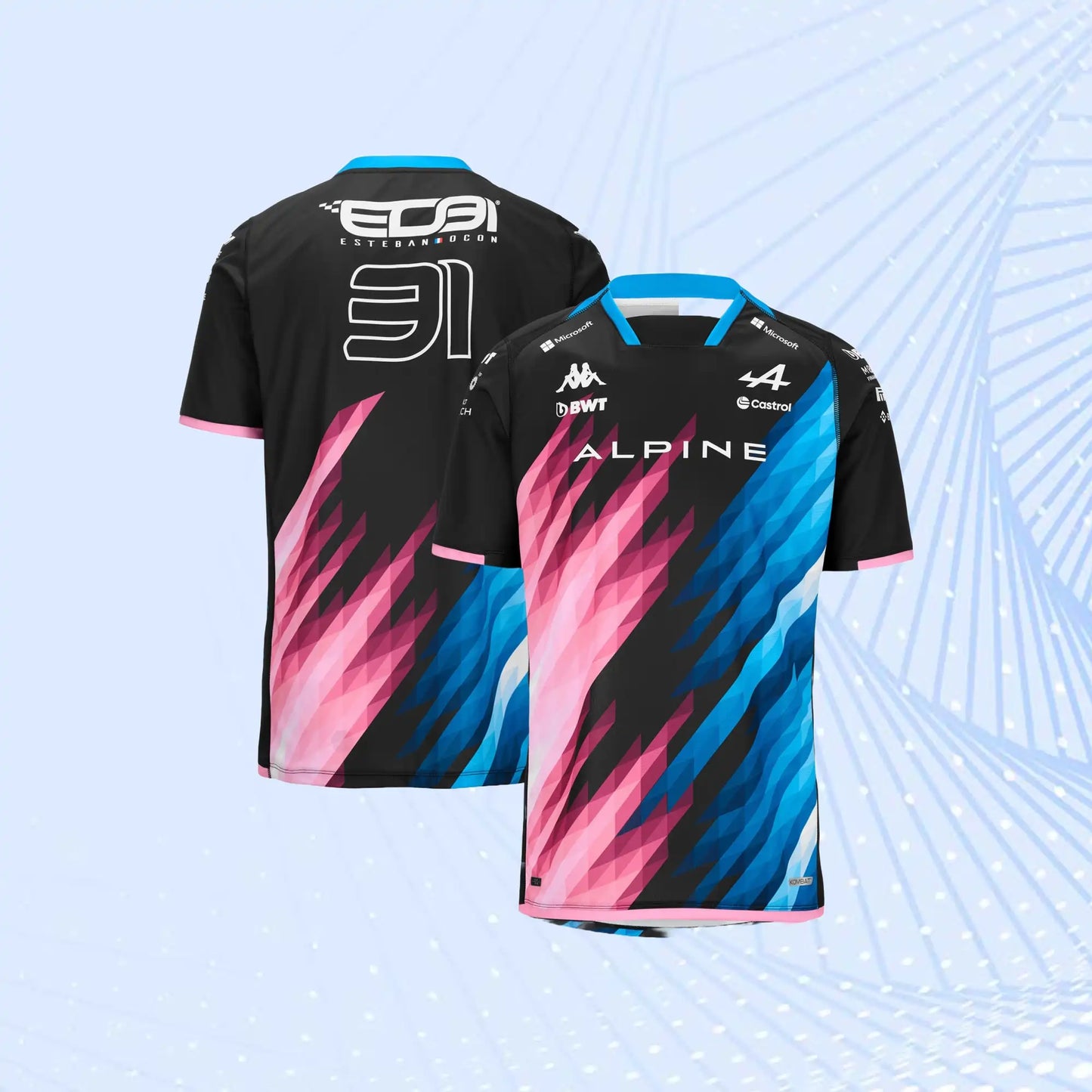 New 2024 Alpine F1 Team Esteban Ocon Driver T-Shirt