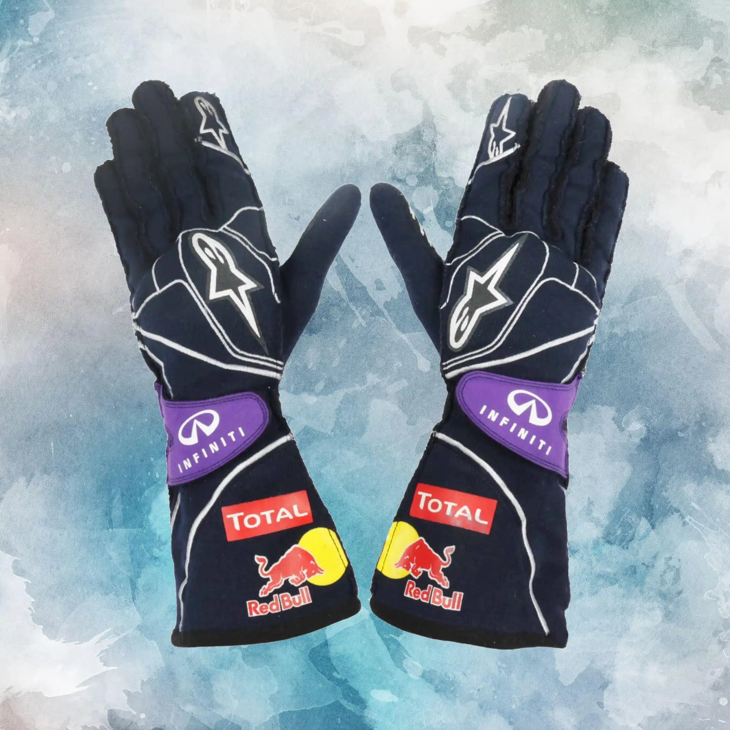 2015 Daniel Ricciardo Red Bull Racing F1 Gloves / Red Bull Racing F1 Replica Race Gloves