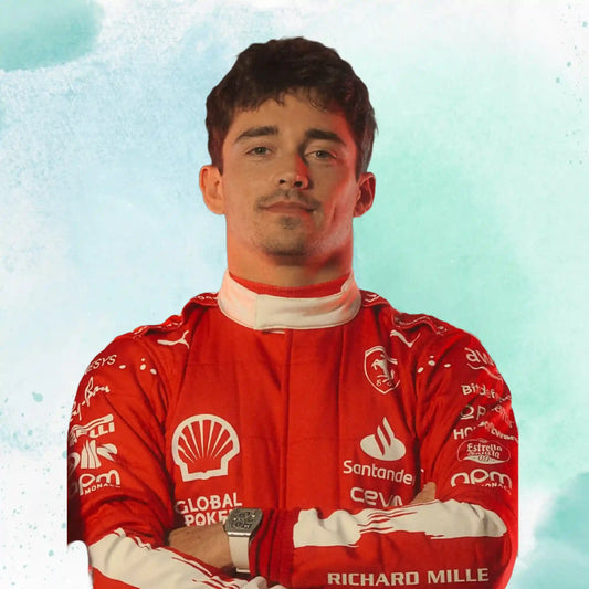 2023 New Las Vegas Charles Leclerc Formula 1 Scuderia Ferrari Replica Race Suit