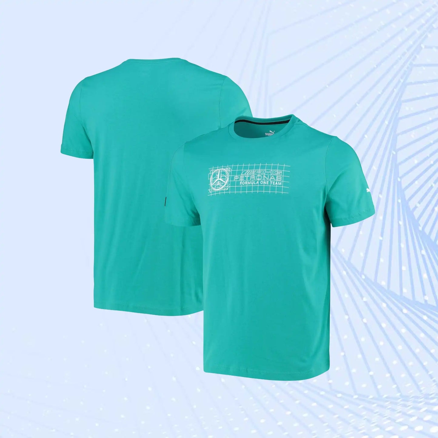 F1 Logo Mercedes AMG Petronas T-Shirt + by Puma - Spectra Green
