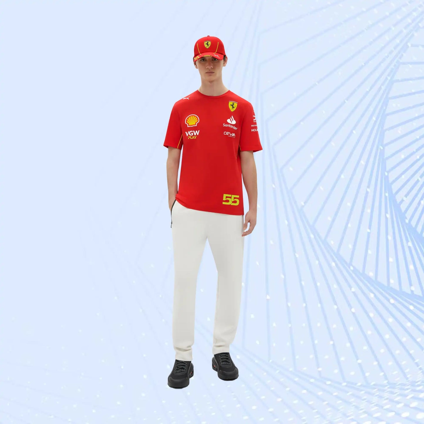 2024 Scuderia Ferrari Team Replica Carlos Sainz T-shirt