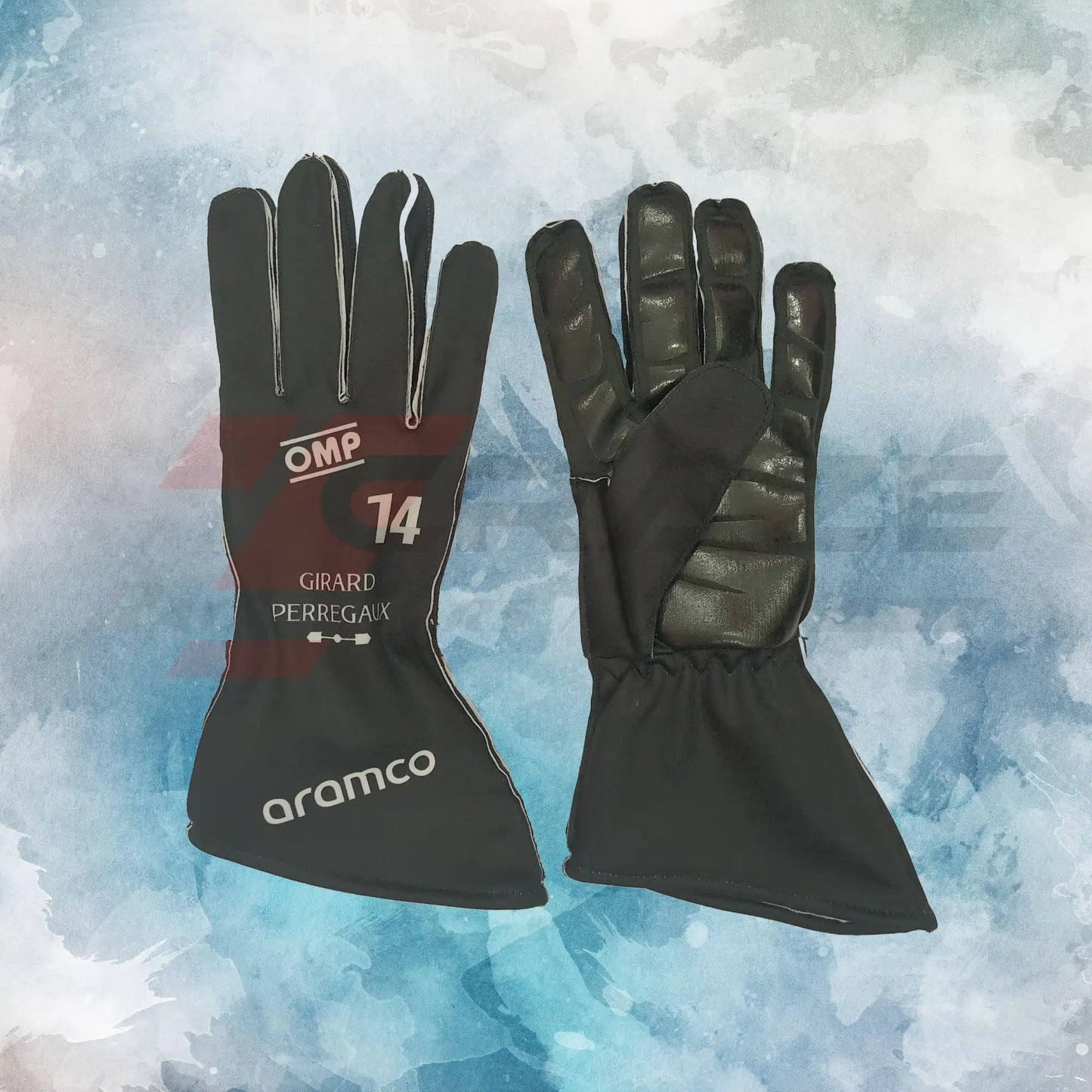 Aston Martin Fernando Alonso F1 2024 Gloves / Aston Martin F1 Replica Race Gloves