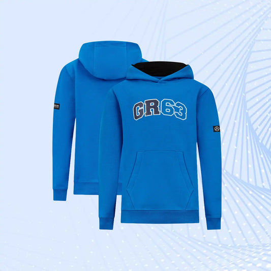 George Russell 63 F1 Mercedes AMG Petronas Formula 1 Hooded Sweat - Blue