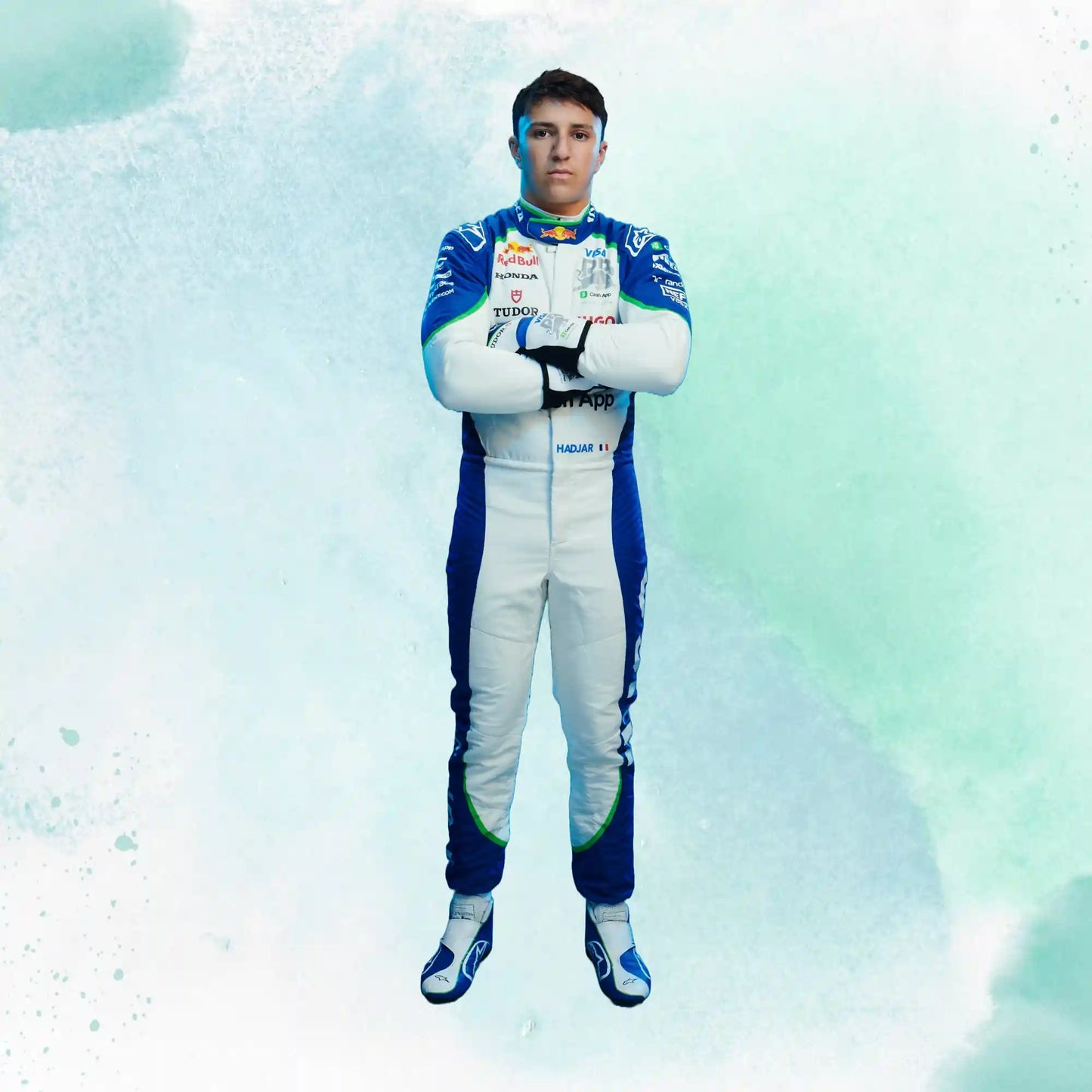 New 2025 Isack Hadjar Visa Cash App RB Formula One Team Replica Racing Suit