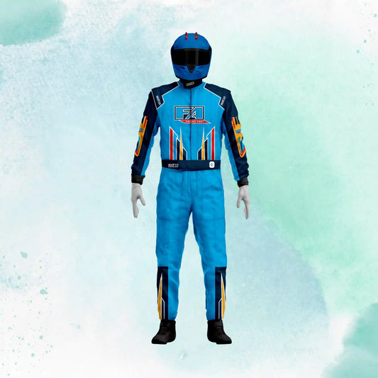 FA Karting Overall OMP Go Kart Replica Racing Sublimation Printed Suit 2016 - 2019