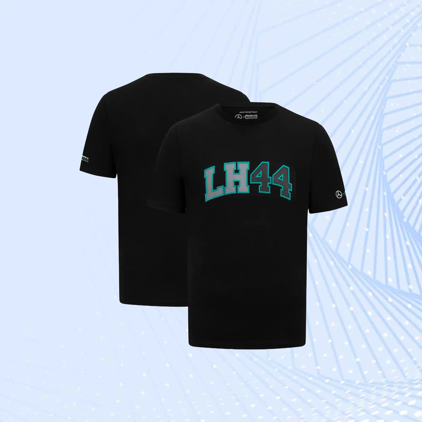 F1 Lewis Hamilton 44 Mercedes AMG Petronas T-Shirt - Black
