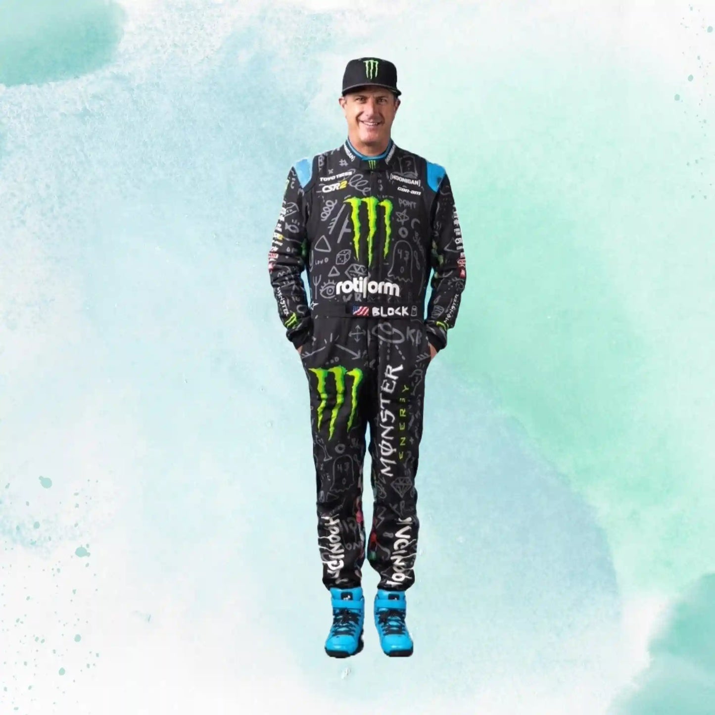 2022 Ken Block Monster Sublimation Printed Go Kart Racing Suit