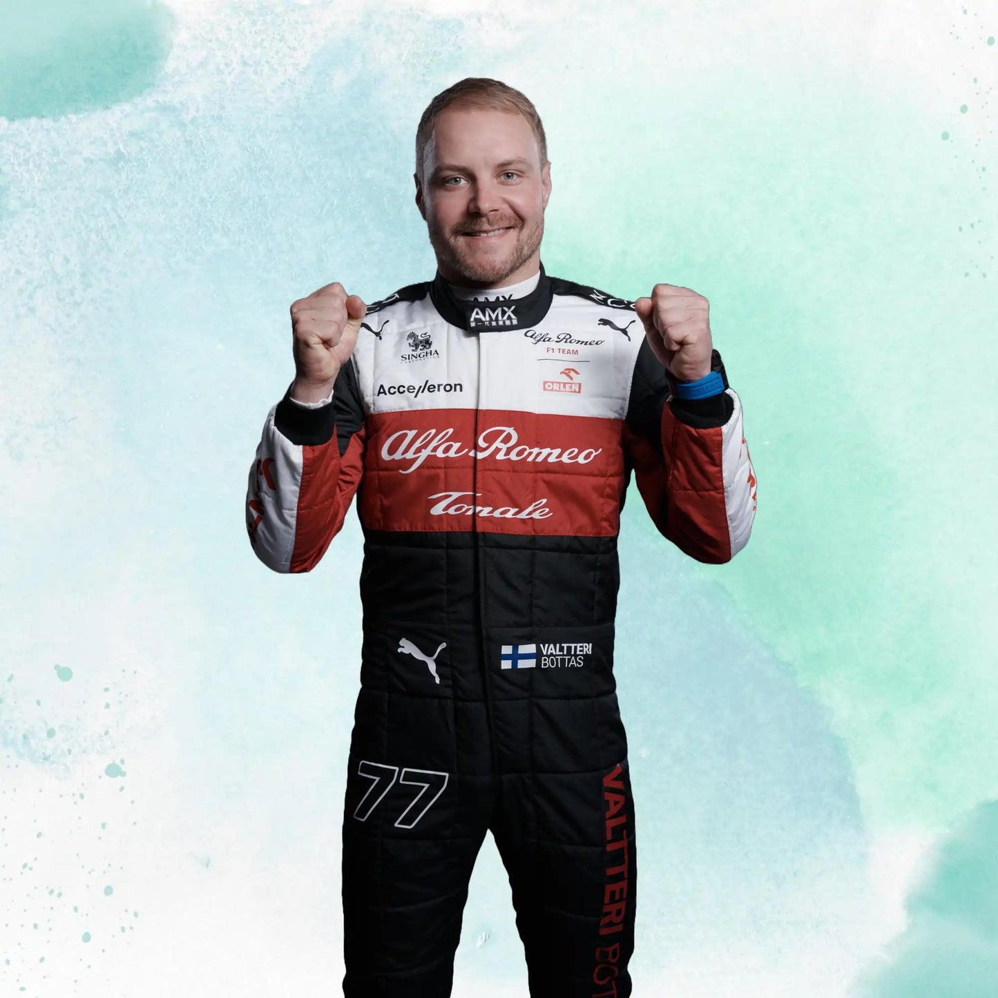 Valtteri Bottas 2022 F1 Team Alfa Romeo Replica Racing Suit