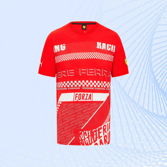 Scuderia Ferrari Puma Graphic T-Shirt - Red