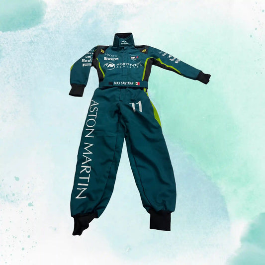 Aston Martin Go Kart Replica Racing Sublimation Printed Suit