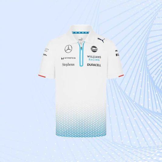 New 2024 F1 Team Williams Racing Team Polo - White