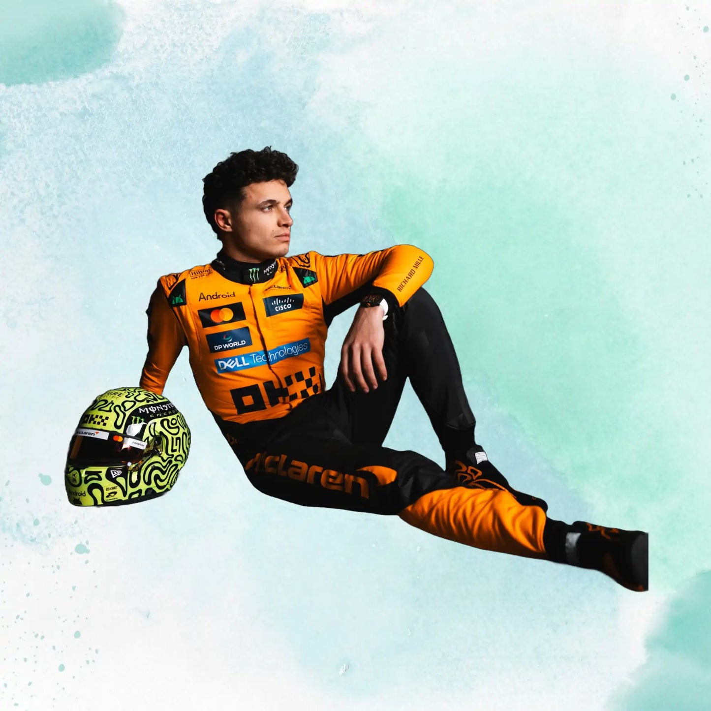 2025 New Lando Norris McLaren F1 Team Replica Racing Suit