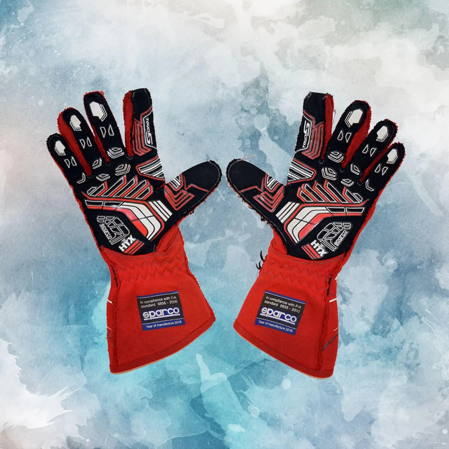 2018 James Hinchcliffe Race Worn IndyCar Gloves / James Hinchcliffe Replica Race Gloves