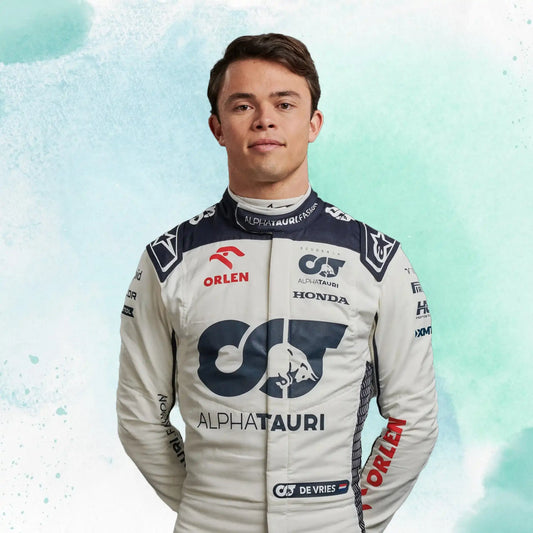 New Nyck De Vries 2023 Replica Race Suit F1 Team Alphatauri