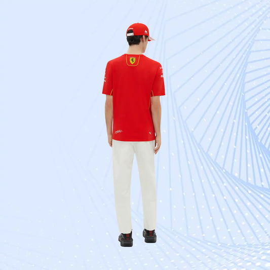 2024 Charles Leclerc Scuderia Ferrari Team Replica T-shirt