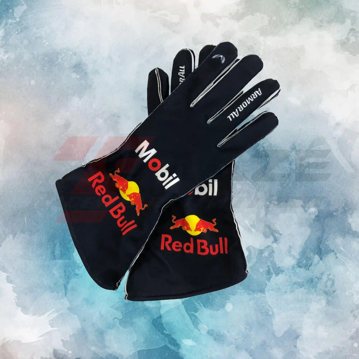 2025 Max Verstappen Race Red Bull F1 Gloves / New Max Verstappen F1 Replica Race Gloves