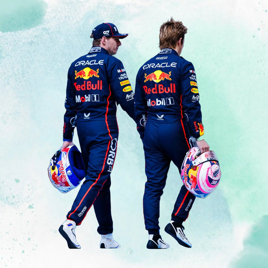 New 2025 Max Verstappen & Liam Lawson Red Bull F1 Team Replica Race Suit