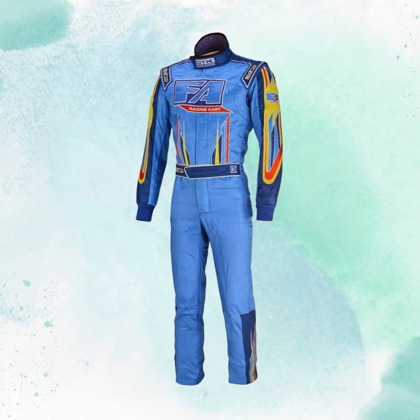 FA Karting Overall OMP Go Kart Replica Racing Sublimation Printed Suit 2016 - 2019