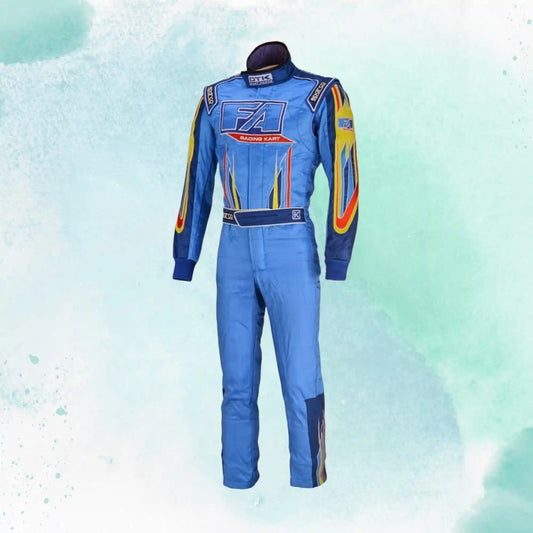 FA Karting Overall OMP Go Kart Replica Racing Sublimation Printed Suit 2016 - 2019