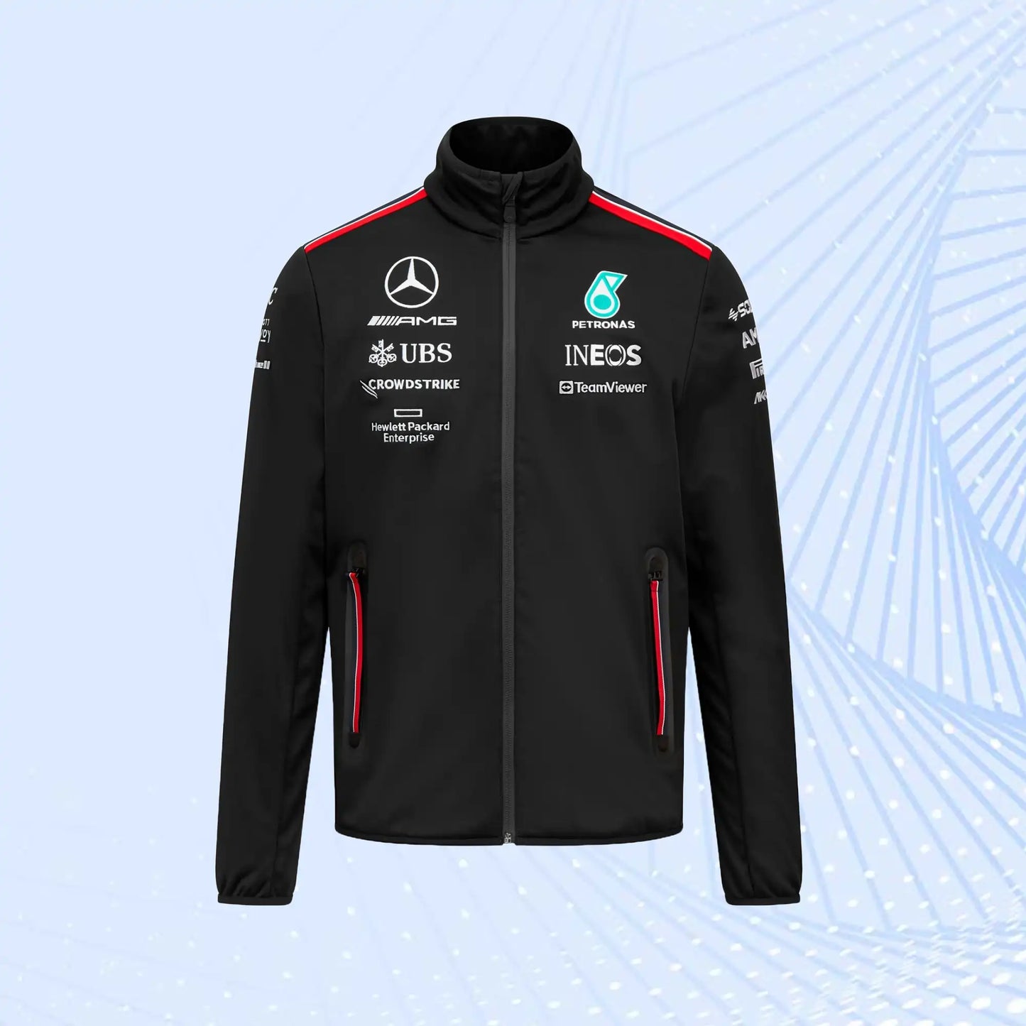 2023 New F1 Mercedes AMG Petronas Formula 1 Team Softshell Jacket