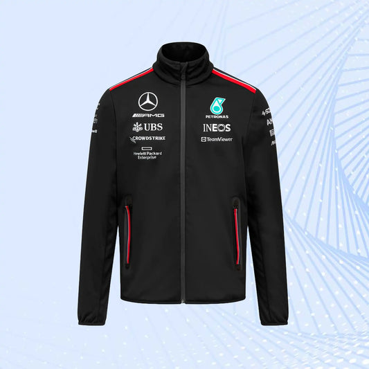 2023 New F1 Mercedes AMG Petronas Formula 1 Team Softshell Jacket
