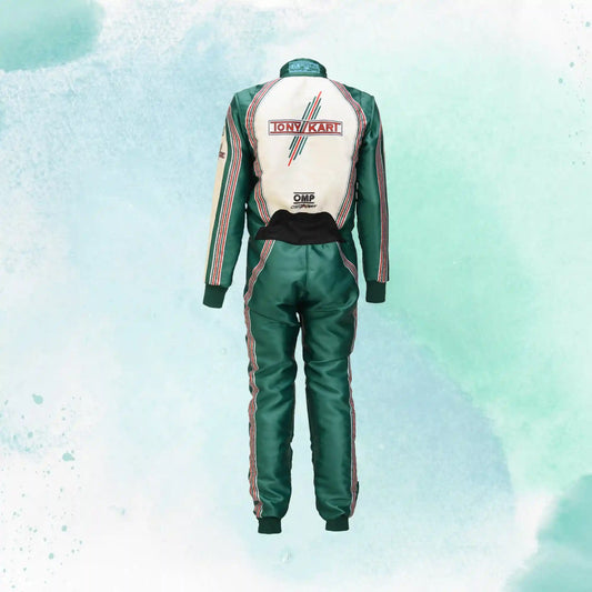 New 2025 Tony Kart Sublimation Printed Overall Replica Go Kart Driver Racing Suit
