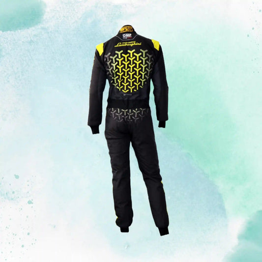 Lamborghini Overall OMP Go Kart Replica Racing Sublimation Printed Suit