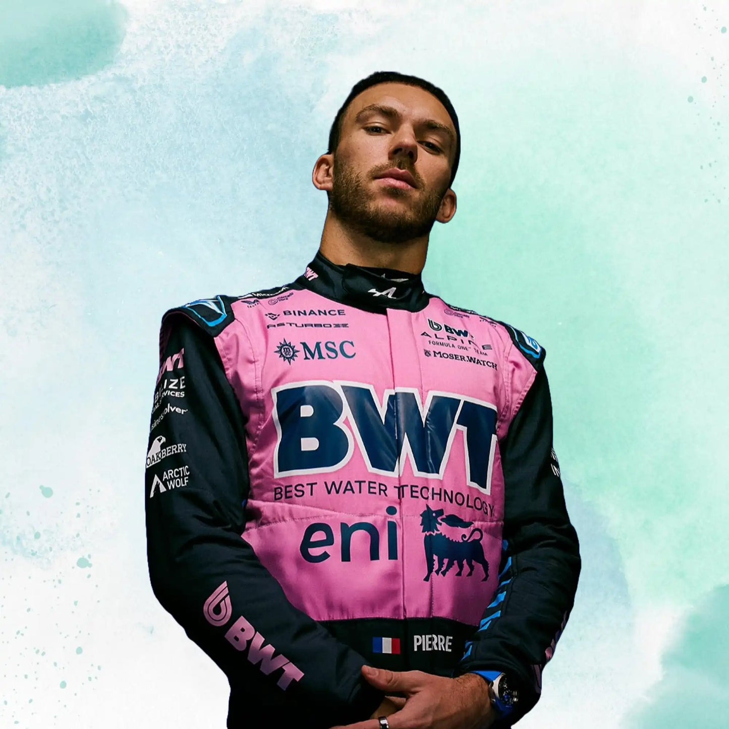 New 2025 Pierre Gasly BWT Alpine F1 Team Replica Racing Suit