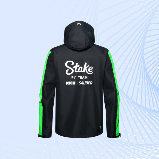 New 2024 Stake F1 Team Kick Sauber Rain Jacket