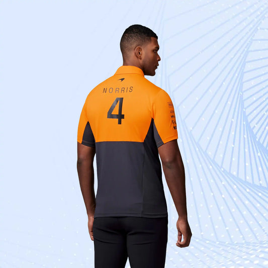 New 2024 Lando Norris McLaren Teamwear Polo Shirt Formula 1