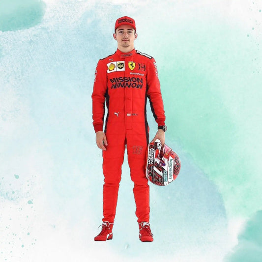 2020 Charles Leclerc Replica Formula 1 Racing Suit Mission Winnow Scuderia Ferrari