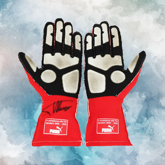 2014 Fernando Alonso Race Scuderia Ferrari F1 Gloves / Fernando Alonso Replica Race Gloves