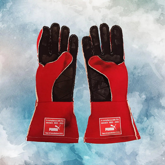 2018 Kimi Räikkönen Race Gloves / Ferrari F1 Replica Race Gloves