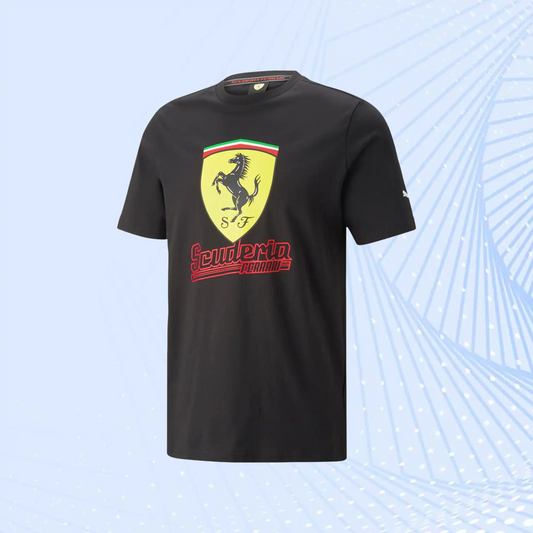 Scuderia Ferrari Race Big Shield T-Shirt Heritage by Puma - Black
