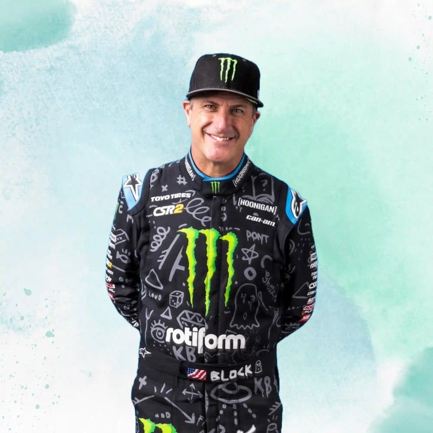2022 Ken Block Monster Sublimation Printed Go Kart Racing Suit