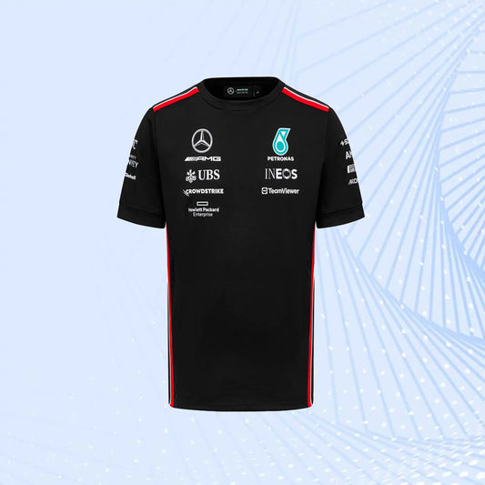 2023 New Mercedes AMG Petronas F1 Team Driver T-Shirt - Black
