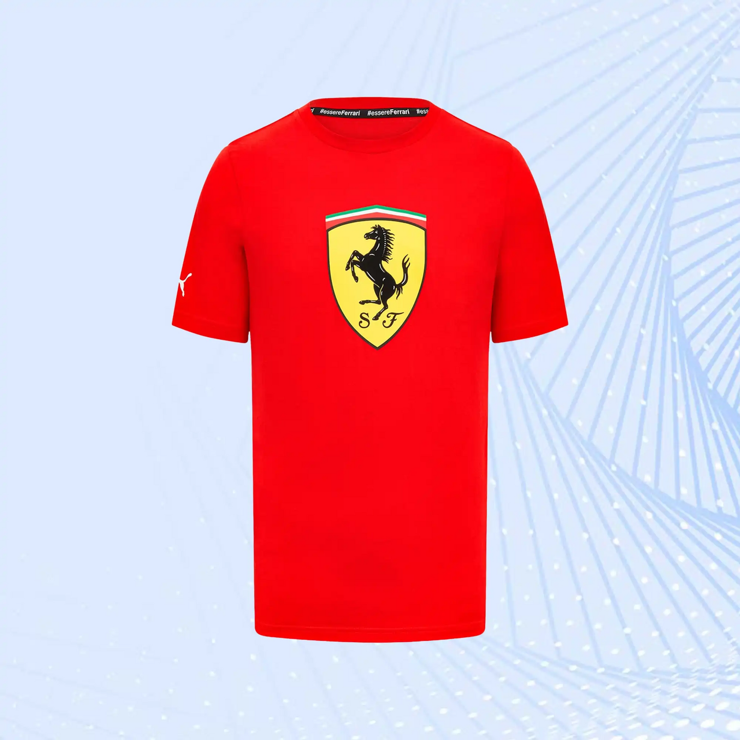 Scuderia Ferrari Puma Large Shield T-Shirt - Red