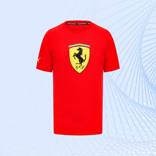 Scuderia Ferrari Puma Large Shield T-Shirt - Red
