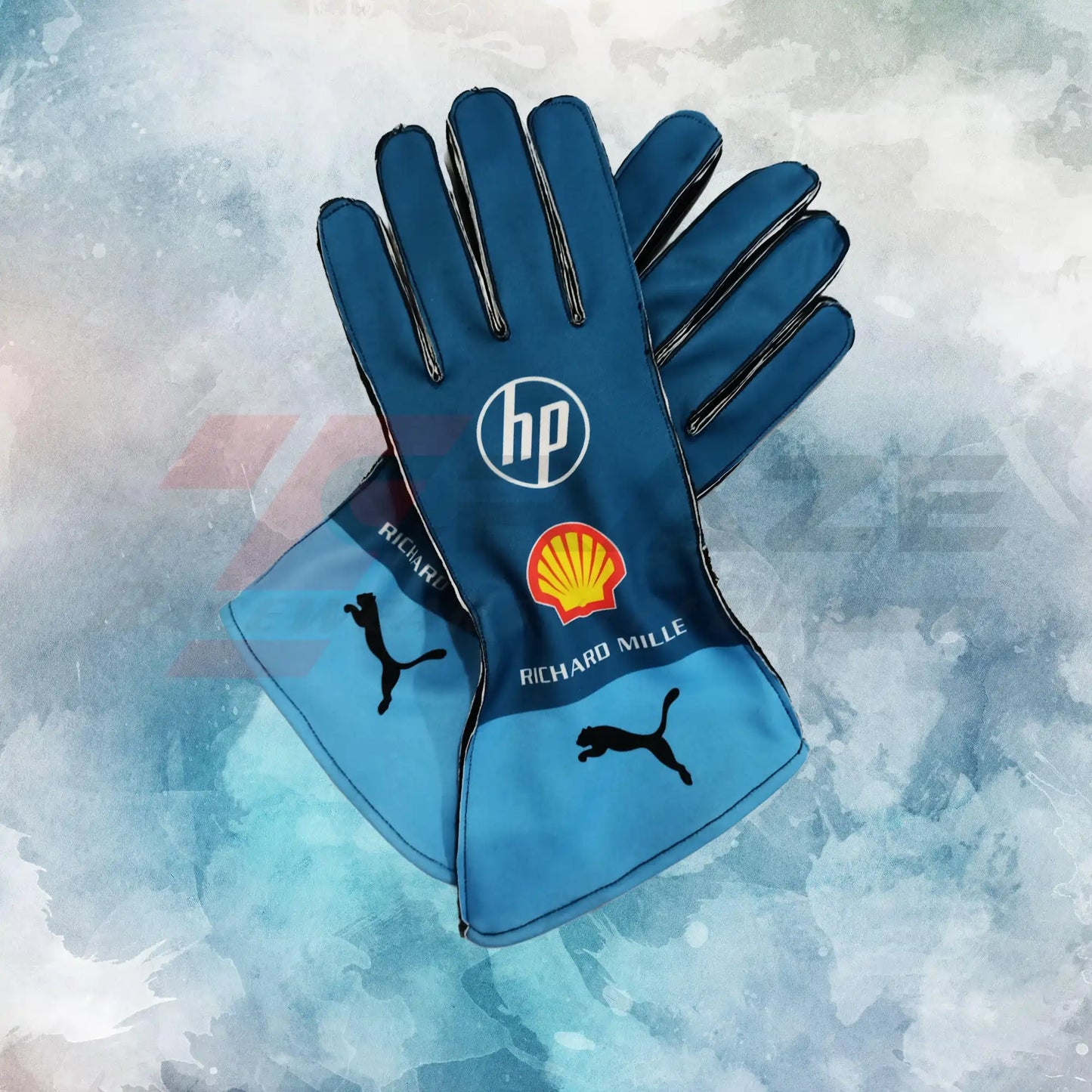 Ferrari Hp 2024 Miami GP Replica Gloves / Ferrari Hp Formula One Racing Replica Gloves